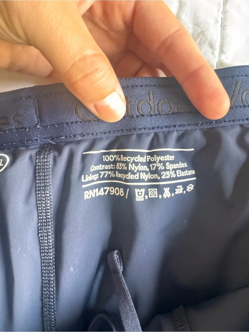 Outdoor Voices breathable navy